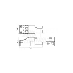 Prese Mazzeri alimentazione volante anti estrazione 16A 500V - 2 poli con pressacavo IP20