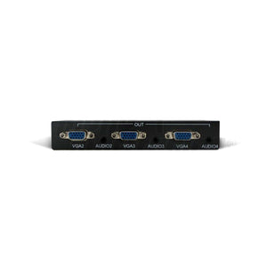 Sdoppiatore vga attivo splitter 4 uscite, 1 ingresso + audio amplificato alimentatore incluso - Oniroview
