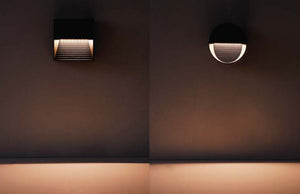 Segnapasso Led Esterno Parete 5W Faretto Rotondo Asimmetrico Naturale IP65 230V