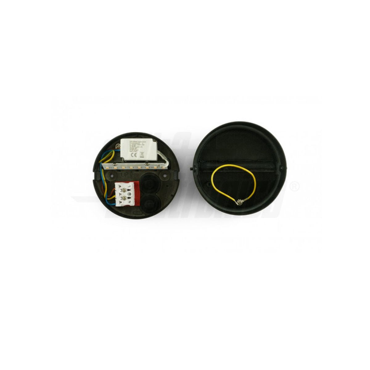 Segnapasso Led Esterno Parete 5W Faretto Rotondo Asimmetrico Naturale IP65 230V
