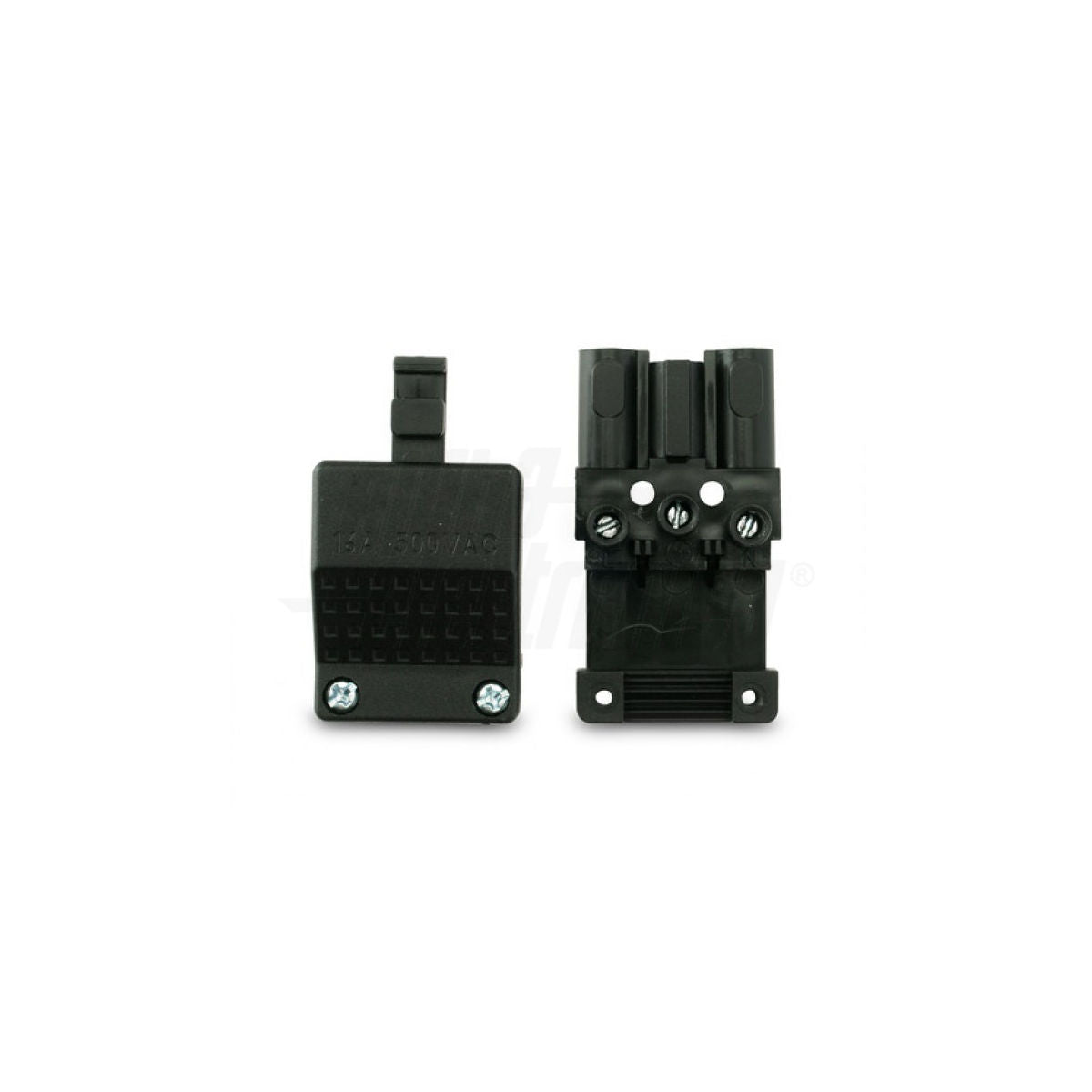 Spine Mazzeri alimentazione volante anti estrazione 16A 500V - 3 poli con pressacavo IP20