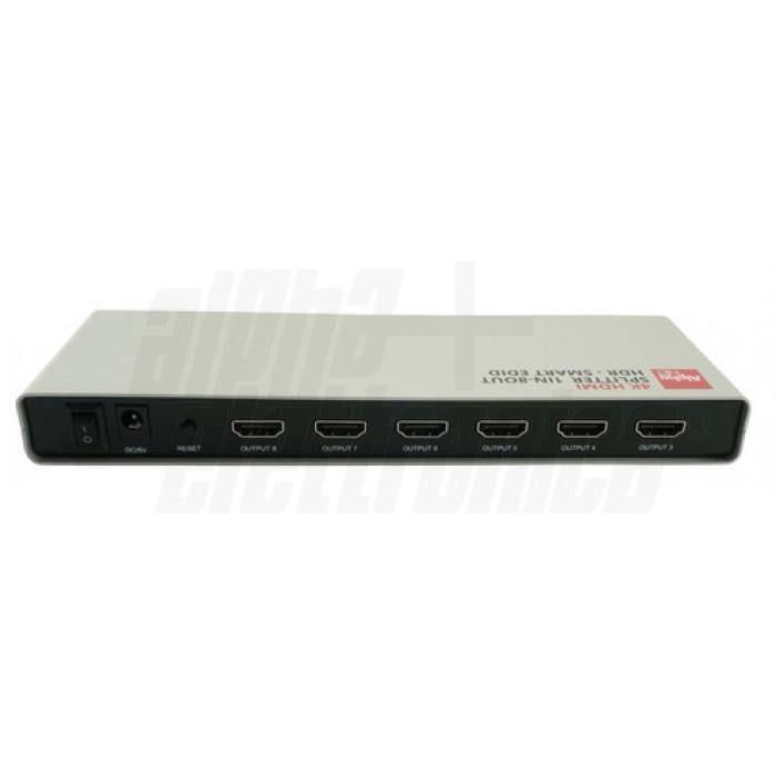 Splitter hdmi 8 uscite compatibile HDR Sky Q 4K 60hz smart edid con scaler