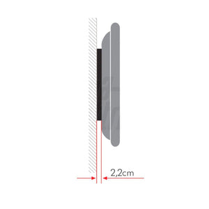 Staffa per televisione ultra slim da muro 42 - 80 pollici fisso serie eco acciaio vesa 800x400 con bolla livello - Oniroview