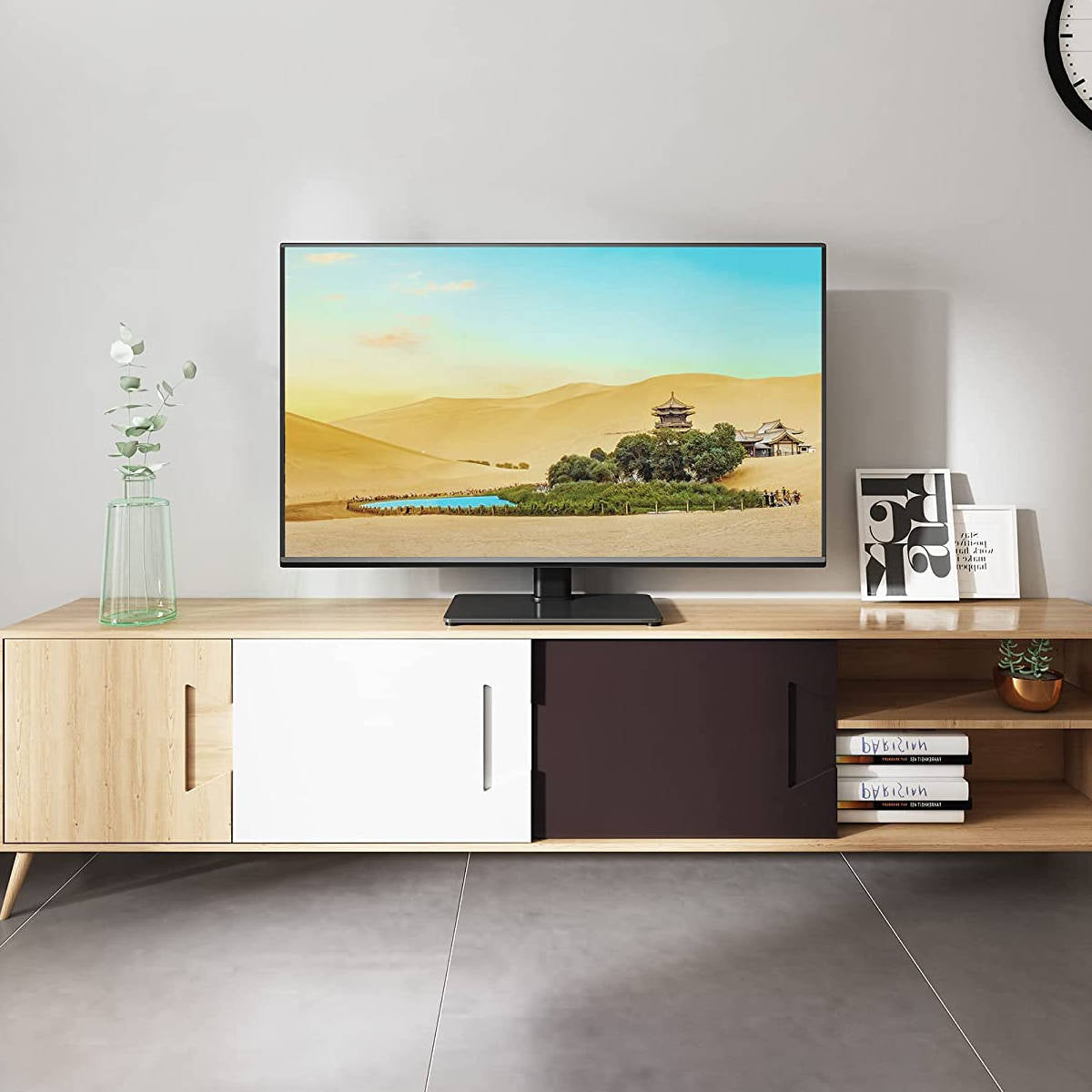 Supporto TV da Tavolo 23 - 47 Pollici Base in Vetro VESA 400 x 300, 40KG