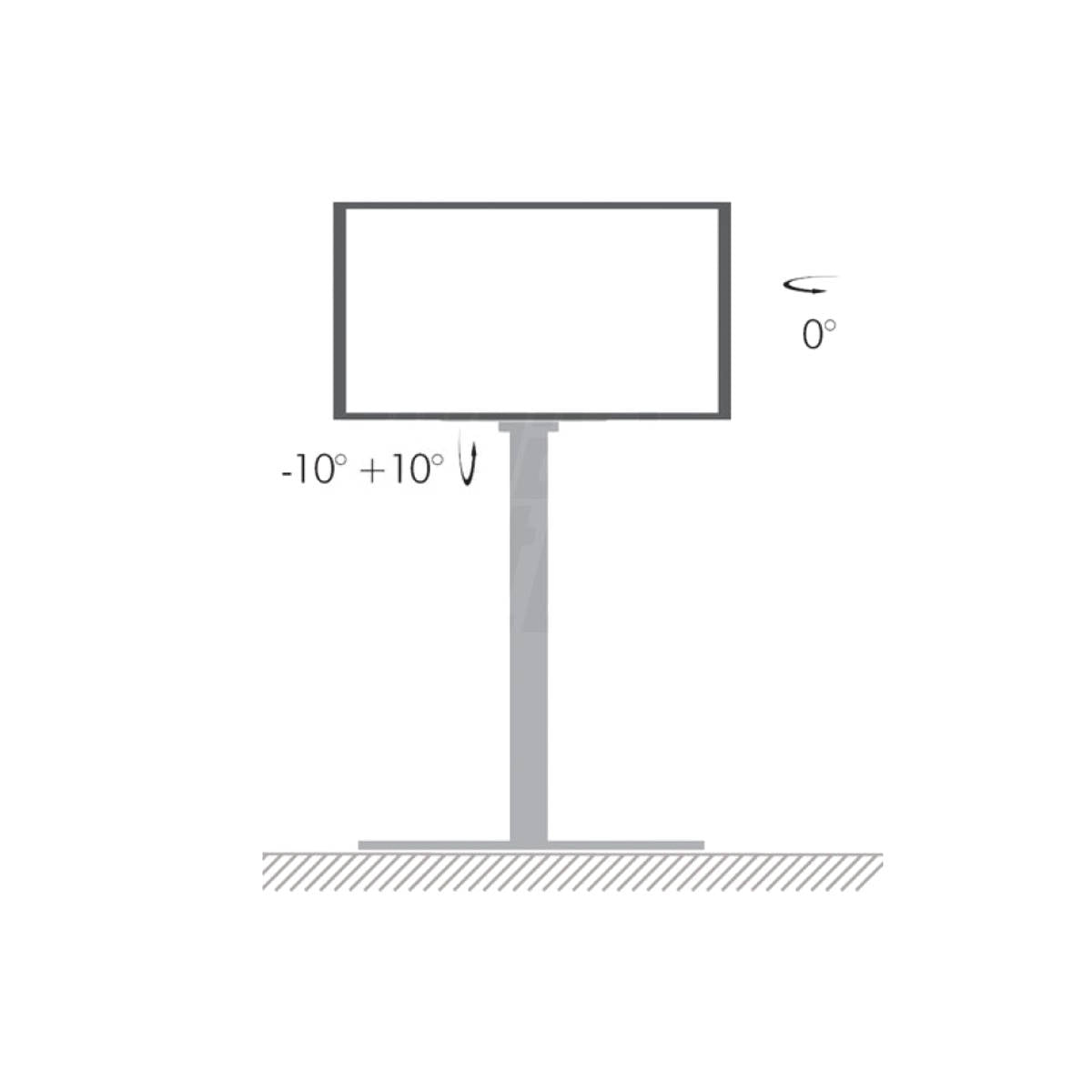 Supporto TV da Tavolo 32 - 55 Pollici Base in Vetro VESA 400 x 400, 40KG