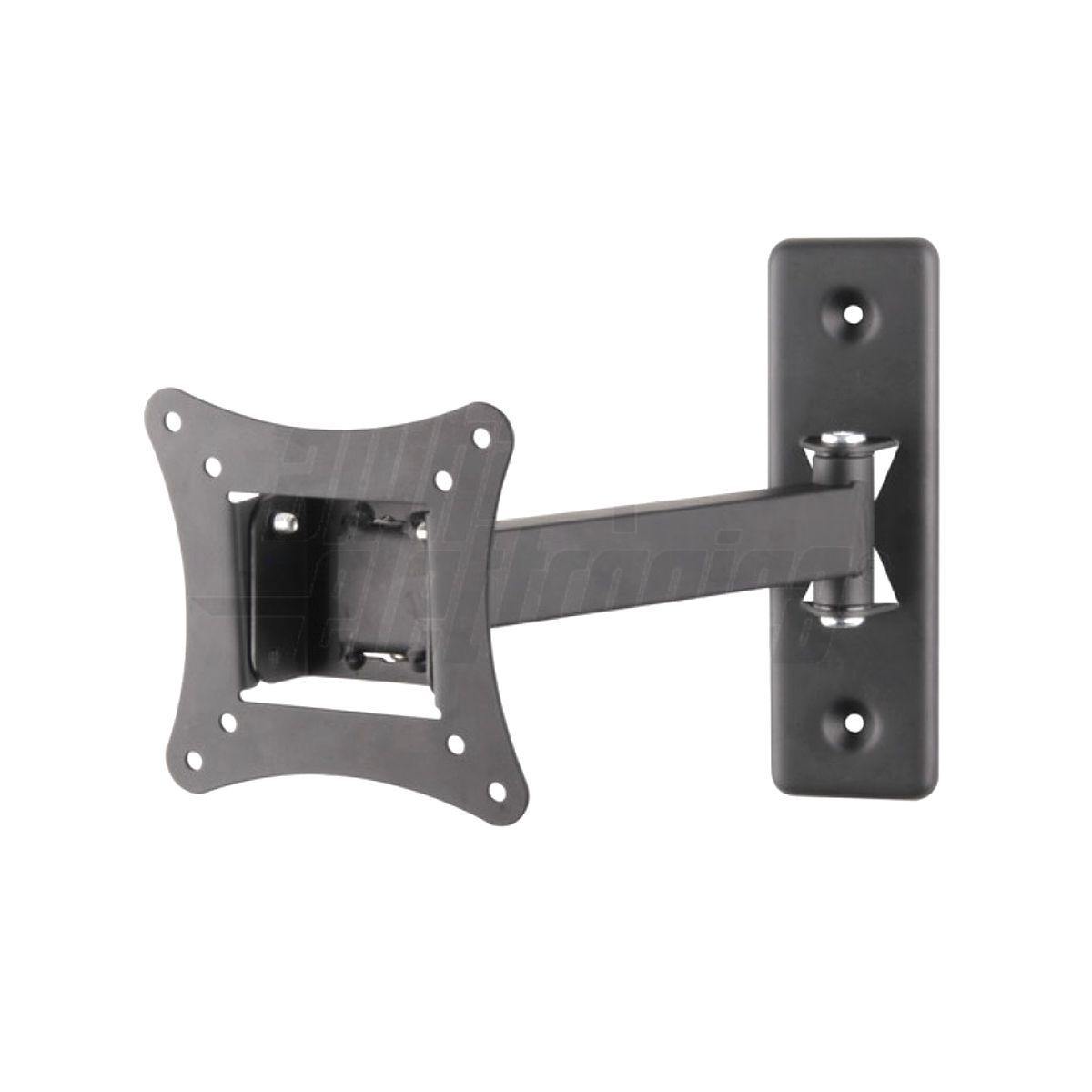 Supporto tv da muro orientabile 13 - 30 pollici 2 snodi acciaio vesa 100,portata 15kg eco - Oniroview