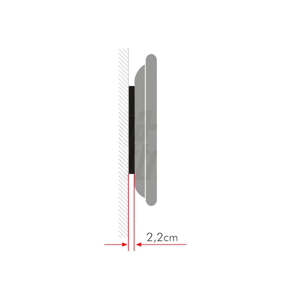 Supporto tv ultra slim da muro 23 - 55 pollici acciaio vesa 400, con sistema di bloccaggio - Oniroview