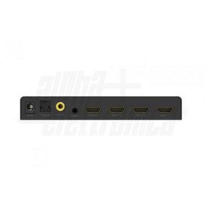 Switch commutatore video hdmi automatico 4K HDR 4 porte con audio ottico e coassiale con telecomando