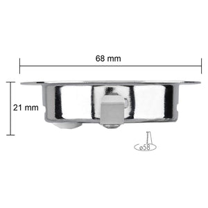 Faretto da Incasso Ricambio per Mobili e Cappe Cucina, Cromato per Alogene / Led G4 12V