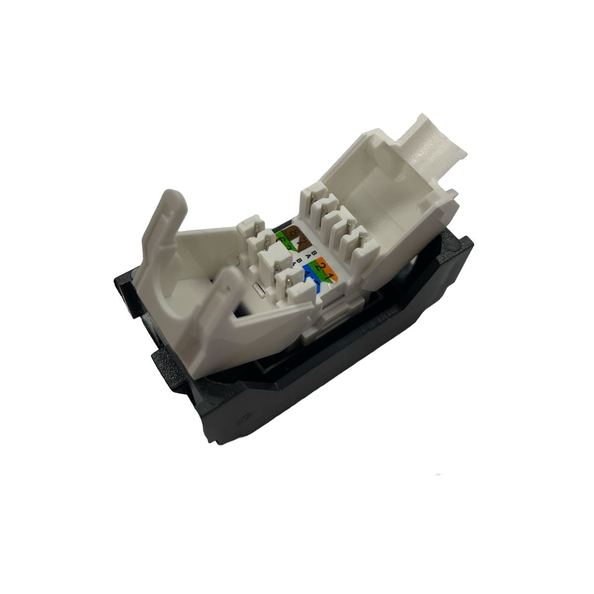 Prese RJ45 Vimar Idea CAT.6A Compatibile UTP 8 poli Connessione a Crimpare Senza Attrezzi, Nero