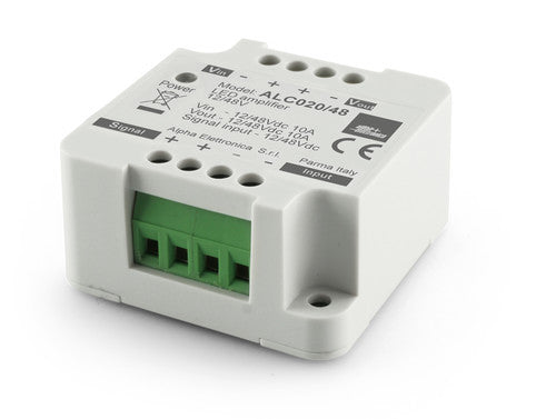 Amplificatore per strisce led monocolore 24/48V 10A fino a 480W