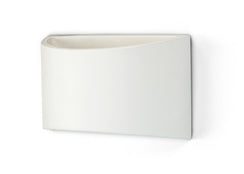 Applique da parete in gesso bianca 200x120mm con attacco G9 incluso, verniciabile